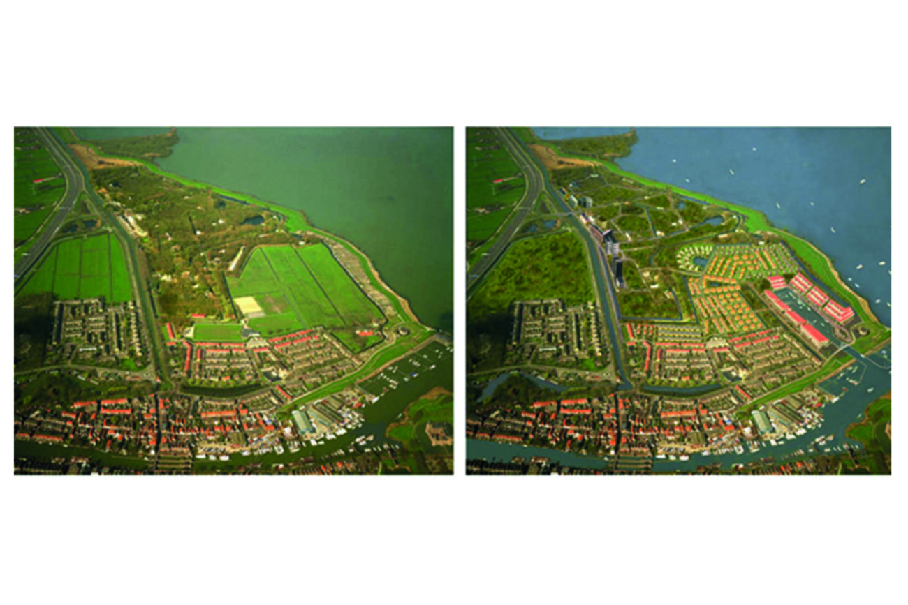 Fotobewerking van een jachthaven in IJmuiden. fotomanupilatie schip schepen zeevaart jachten