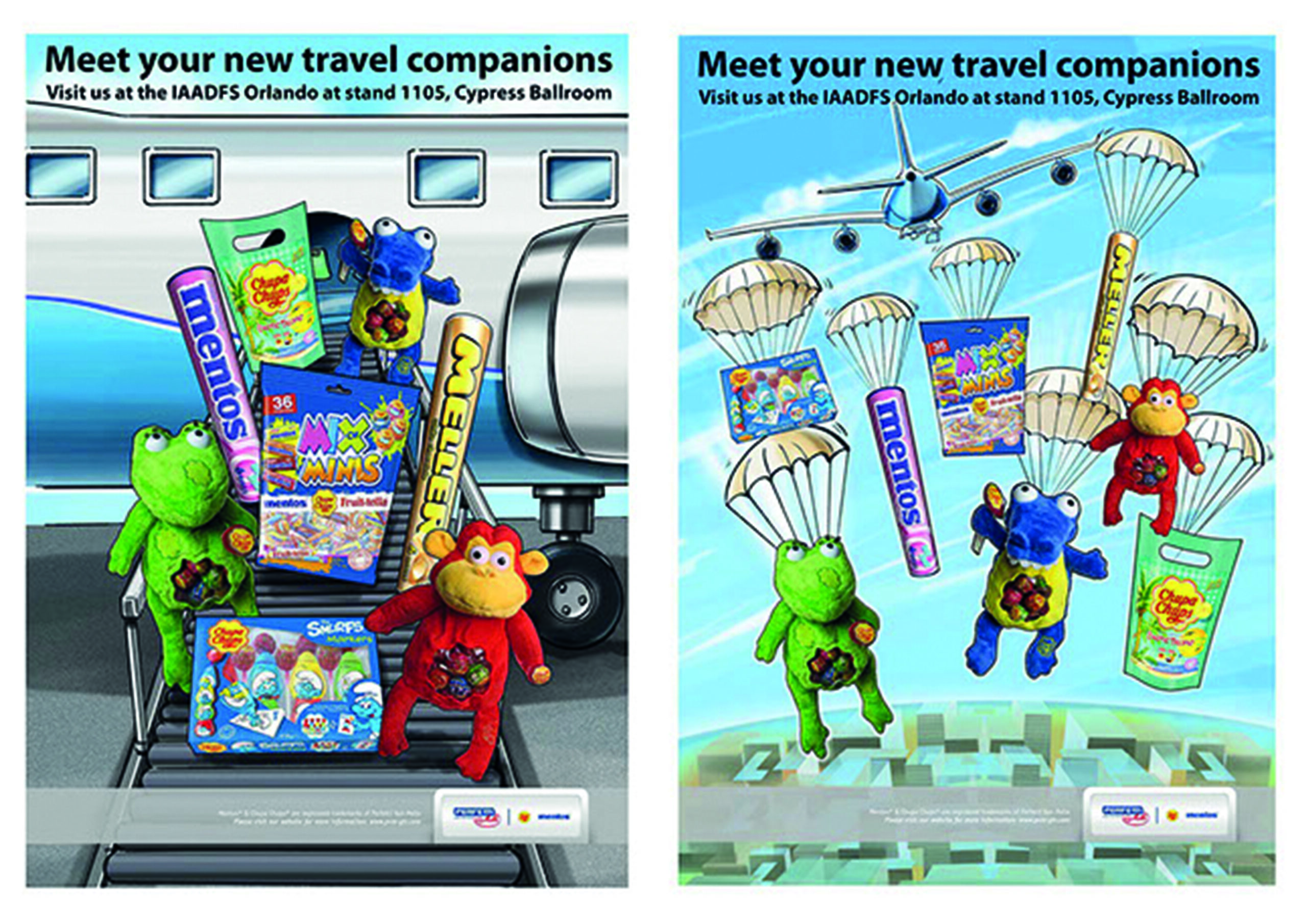 Mentos travel companions